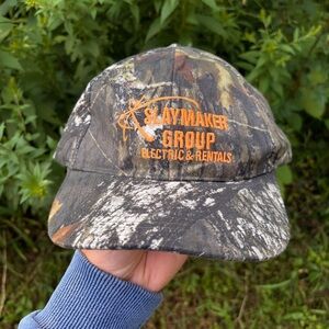 Vintage SLAYMAKER GROUP ELECTRIC & Rentals camo baseball hat trucker hat